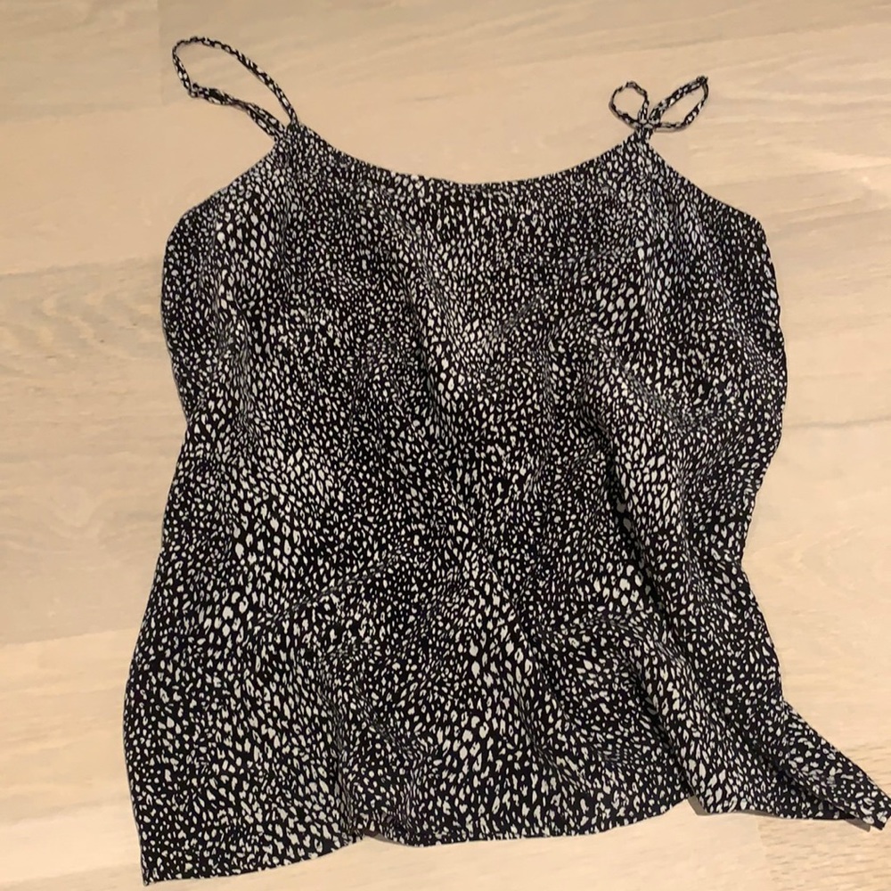 black and white blouse